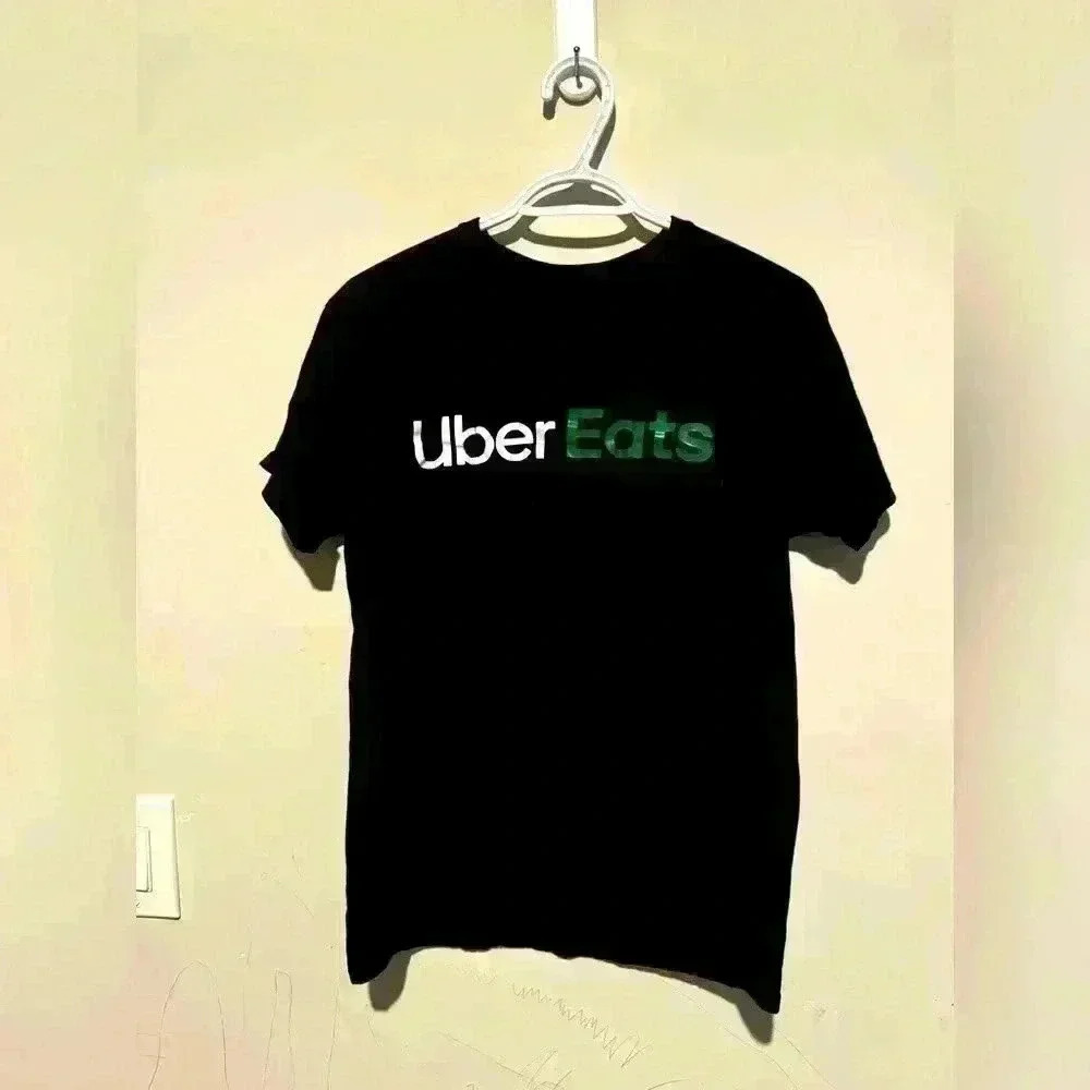 Uber eats delivery driver tshirt size  medium black
